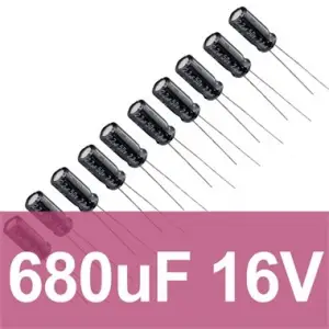 680uF 16V Elektrolitik Kondansatör