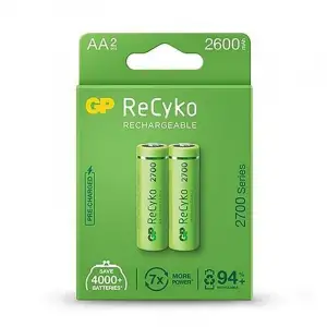 GP ReCyko GP270AAHCE-2EB2 2600 mAh Şarj Edilebilir AA Kalem Pil 2li Paket