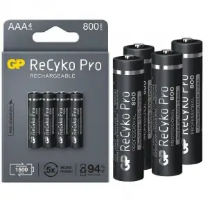 Gp ReCyko Pro GP85AAAHCB-2EB4 800 mAh Şarjlı AAA İnce Kalem Pil 4lü Paket