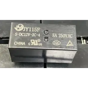 JIEYING JY115F S-DC12V-2C4 12V 8A Çift Kontak Röle