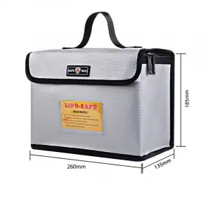 Lipo Pil Yanmaz Koruma Çantası 260x135x185mm