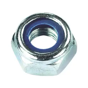 M5 Fiberli Somun Çelik Beyaz DIN985