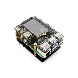 Raspberry Pi 5 için PCIe - M.2 4G/5G ve USB 3.2 HAT - Raspberry Pi 5 Uyumlu