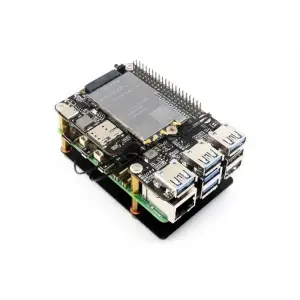 Raspberry Pi 5 için PCIe - M.2 4G/5G ve USB 3.2 HAT - Raspberry Pi 5 Uyumlu