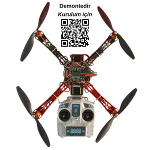 Süper Multikopter Seti - Kendin Yap Drone Kiti (KK2.15)