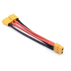 XT60 Lipo Pil Paralel Şarj Kablosu 2/1 Erkek Dişi