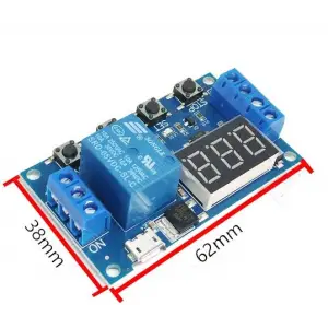 Zaman Ayarlı Göstergeli Tekli Röle Kartı - 5V Delay-Off Relay Module