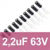 2.2uF 63V Elektrolitik Kondansatör