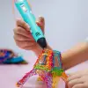3D Kalem - 3D Pen Baskı Kalemi Yazıcı Printer + 3 Renk Filament + Adaptör Hediye