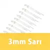 3mm Şeffaf Sarı Diyot LED