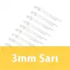 3mm Şeffaf Sarı Diyot LED