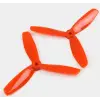 50x4,5mm Kırmızı 3 Bıçaklı Drone Pervanesi Seti