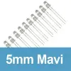 5mm Şeffaf Mavi Diyot LED