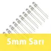 5mm Şeffaf Sarı Diyot LED