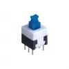 6 Pin Kilitli On Off Anahtar Mavi (8x8mm) Micro Switch Push Button Tactile