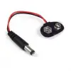 9V Pil Başlığı - DC Barrel Soket Çıkışlı Güç Kablosu Jack