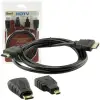 HDMI 3lü Kablo Seti (MICRO HDMI HDMI*MİNİ HDMI HDMI)
