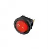 Işıklı On / Off Anahtar Yuvarlak  2Pin 20mm