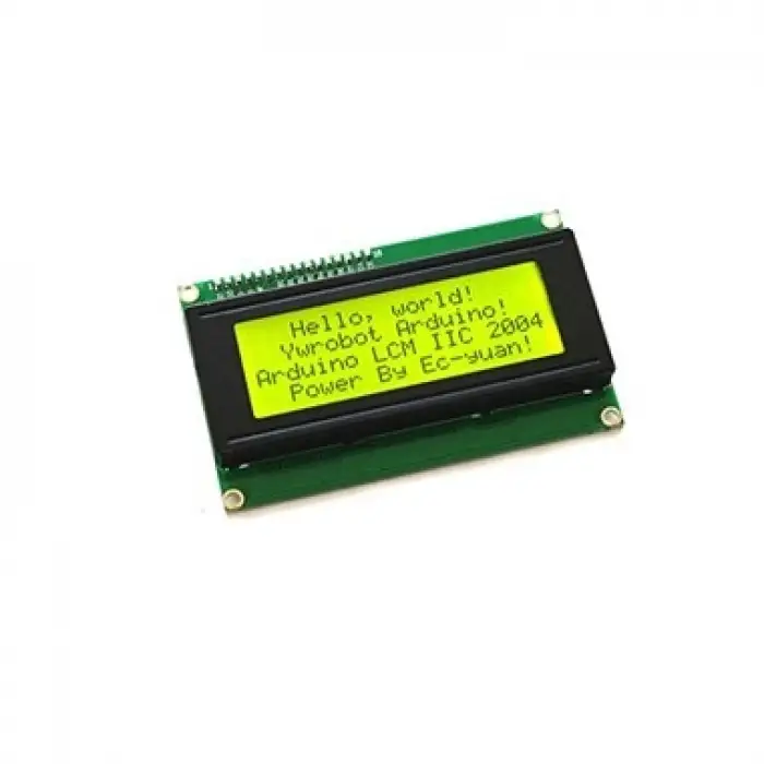 20x4 Karakter LCD Ekran - Yeşil