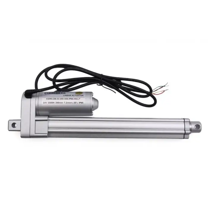 24V 200MM Lineer Motor - 2000N IP65 Hall Sensörlü