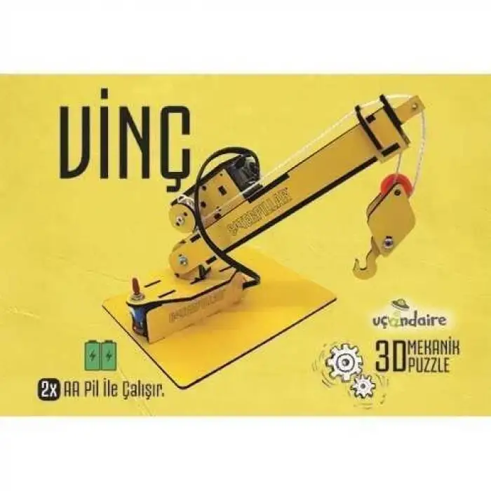 3d Mekanik Puzzle  Eğitici Oyuncak  Vinç