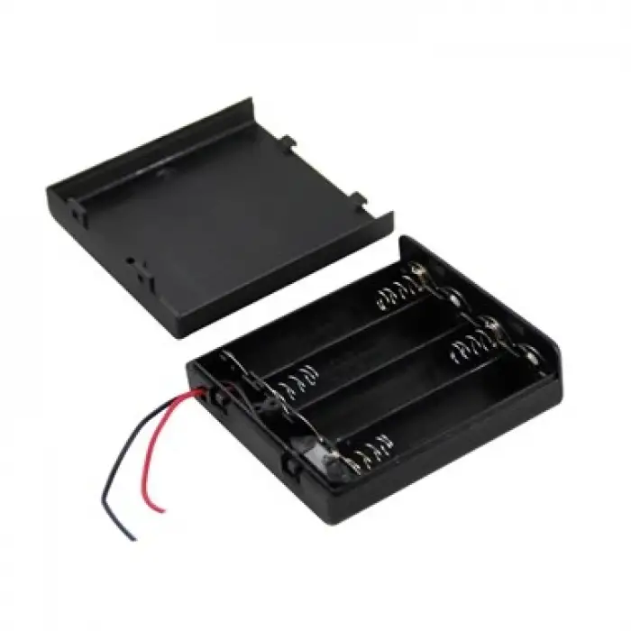 4xAA Kutulu Switchli Pil Yuvası