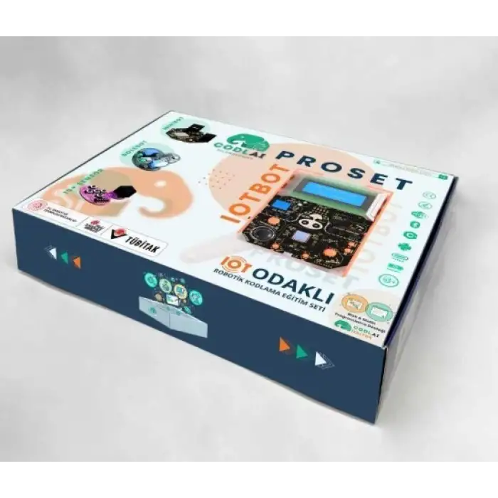 Codlai ProSet IoT Tabanlı Robotik Kodlama Seti (Minibot + Rolebot + IoTBot + 19 Sensör)