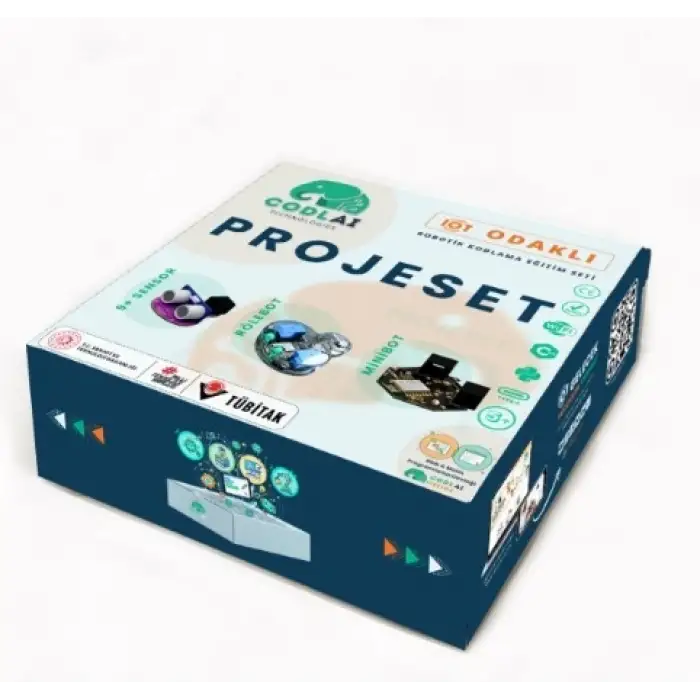 Codlai ProjeSet IoT Tabanlı Robotik Kodlama Seti (Minibot + Rolebot + 9 Sensör)