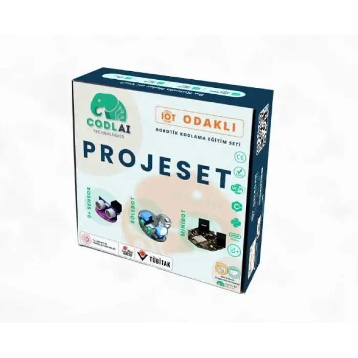 Codlai ProjeSet IoT Tabanlı Robotik Kodlama Seti (Minibot + Rolebot + 9 Sensör)