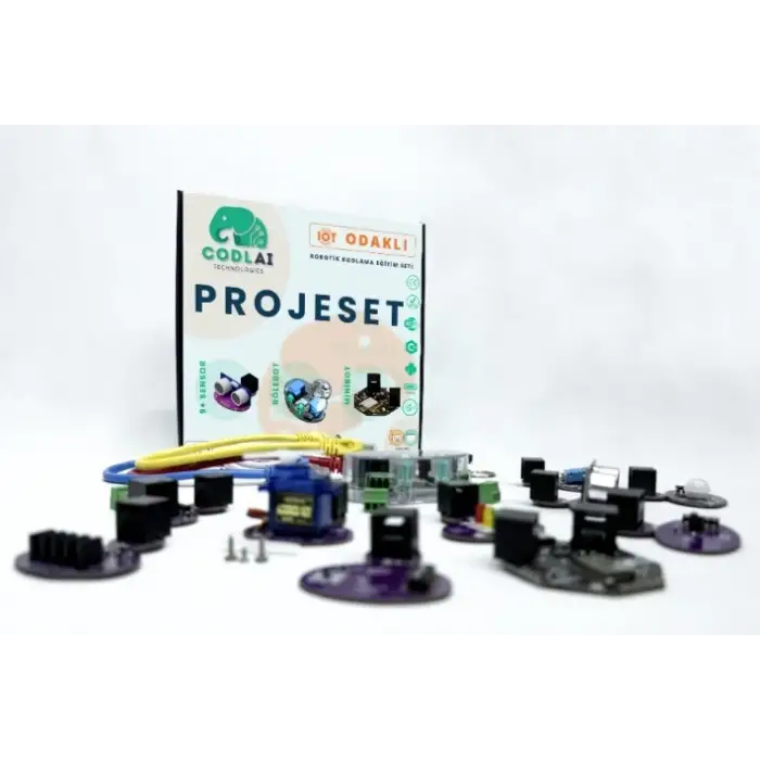 Codlai ProjeSet IoT Tabanlı Robotik Kodlama Seti (Minibot + Rolebot + 9 Sensör)