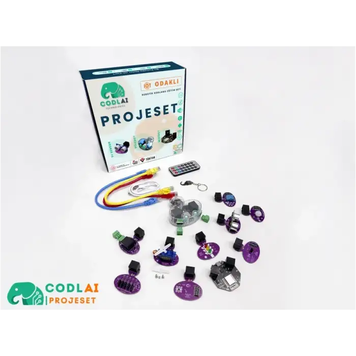 Codlai ProjeSet IoT Tabanlı Robotik Kodlama Seti (Minibot + Rolebot + 9 Sensör)