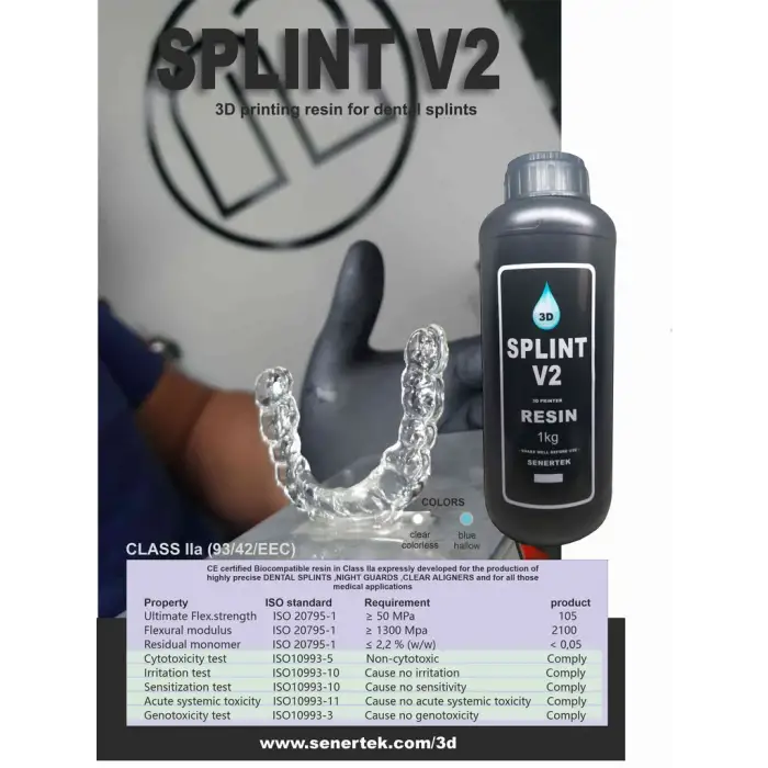 Senertek Splint Dental Plak Reçinesi