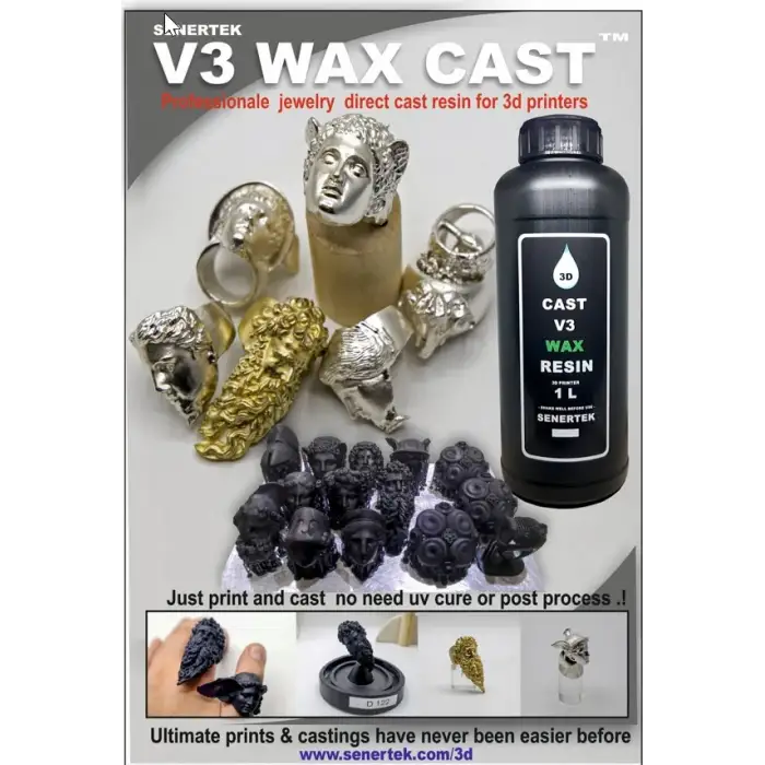 Senertek Cast V3 Mum Bazlı Döküm Reçinesi