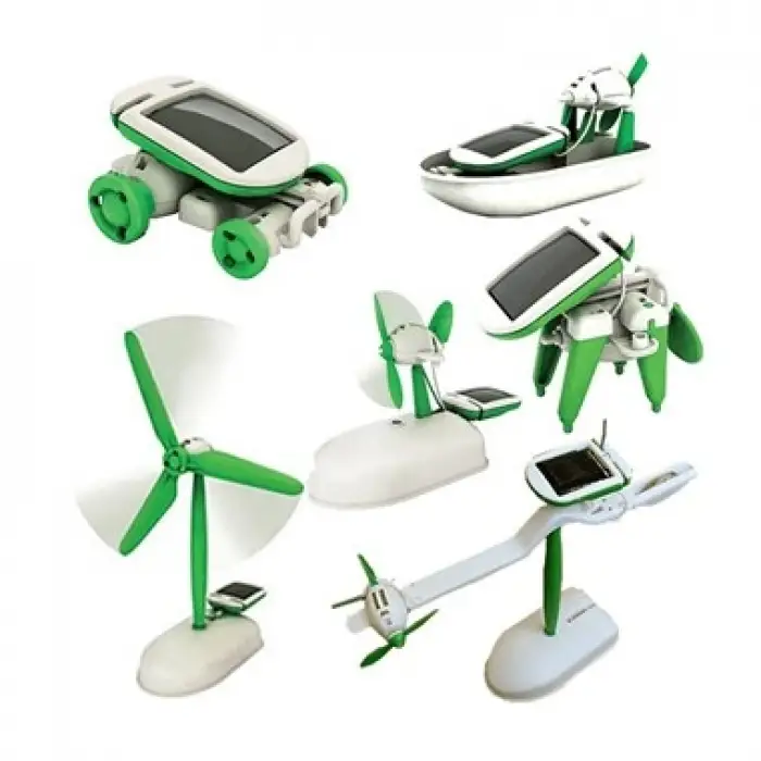 6lı Güneş Enerjili Robot Eğitim Kiti-6-in-1 Educational Solar Kit