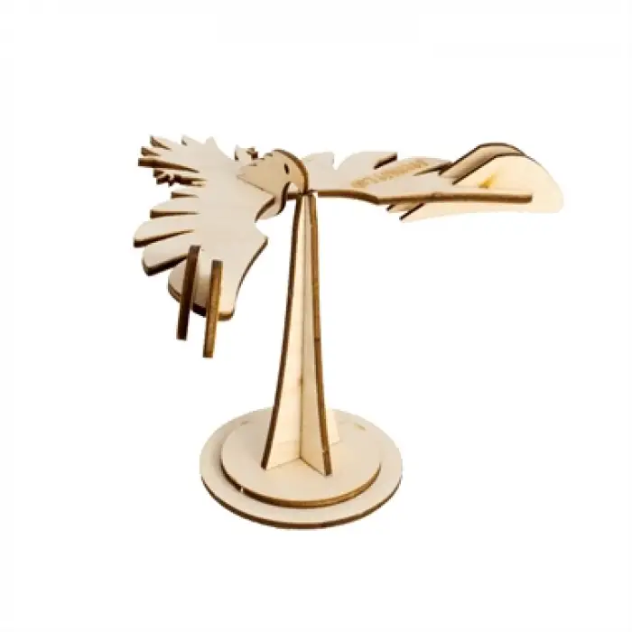 Ahşap Denge Kuşu - Ağırlık Merkezi Deney Seti (STEM)