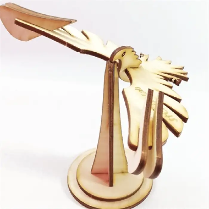 Ahşap Denge Kuşu - Ağırlık Merkezi Deney Seti (STEM)