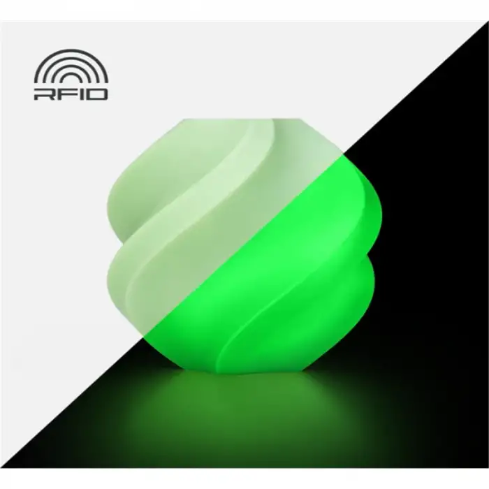 Bambu Lab Pla Glow - Green (With Spool)