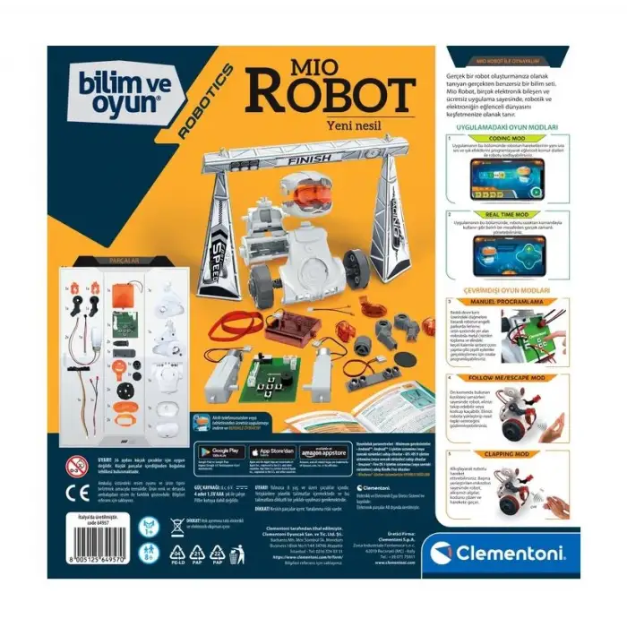 Clementoni  64957  Robotik Laboratuvarı  Mio Robot