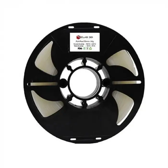 Elas 1.75mm Şeffaf Pla Plus Filament 1Kg