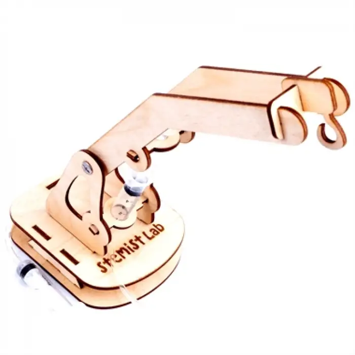 Şırınga ile Hidrolik Vinç (Ahşap) Stemistlab Stem Eğitim Seti