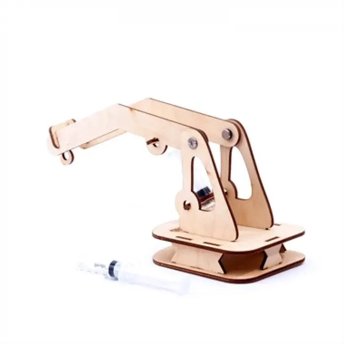 Şırınga ile Hidrolik Vinç (Ahşap) Stemistlab Stem Eğitim Seti