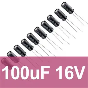 100uF 16V Elektrolitik Kondansatör