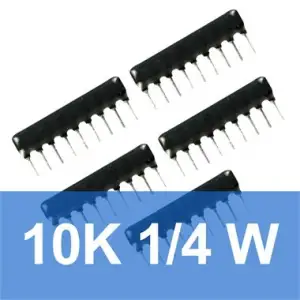 10K Sıra Direnç 8+1 (5 Adet)