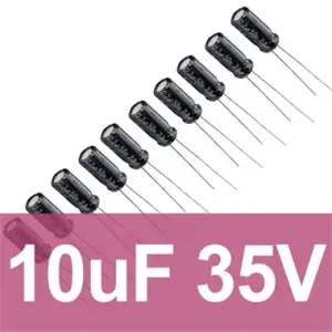 10uF 35V Elektrolitik Kondansatör