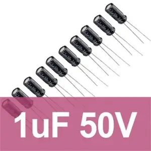 1uF 50V Elektrolitik Kondansatör