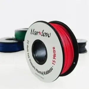 22 AWG Çok Damarlı Montaj Kablosu 15M Kırmızı