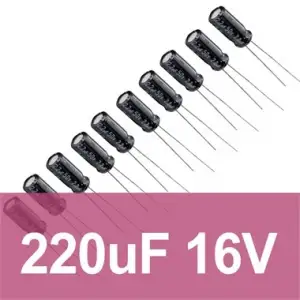 220uF 16V Elektrolitik Kondansatör
