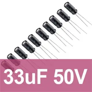 33uF 50V Elektrolitik Kondansatör