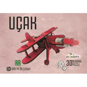 3d Mekanik Puzzle  Eğitici Oyuncak  Uçak
