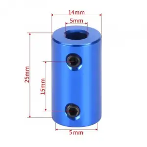 3D Yazıcı 5x5mm Sabit Kaplin Şaft